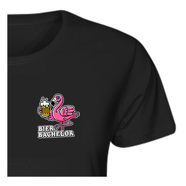 img-of-T-Shirt "Drinking Flamingo"